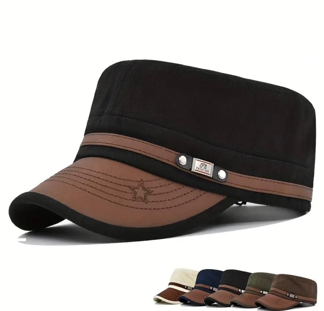 Vintage Maverick Cadet Military Flat-Top Cap