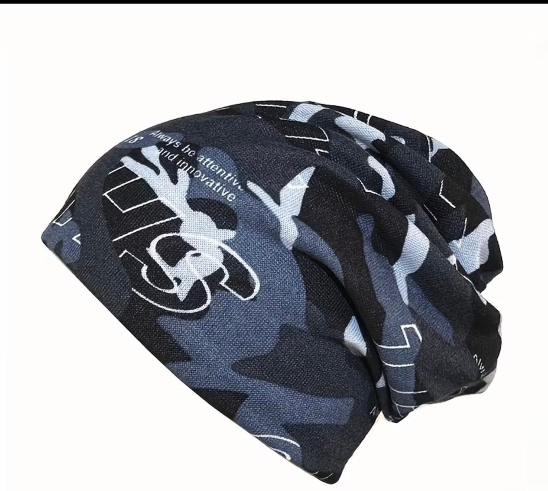 Urban Camo 2-in-1 Slouchy Beanie & Face Scarf