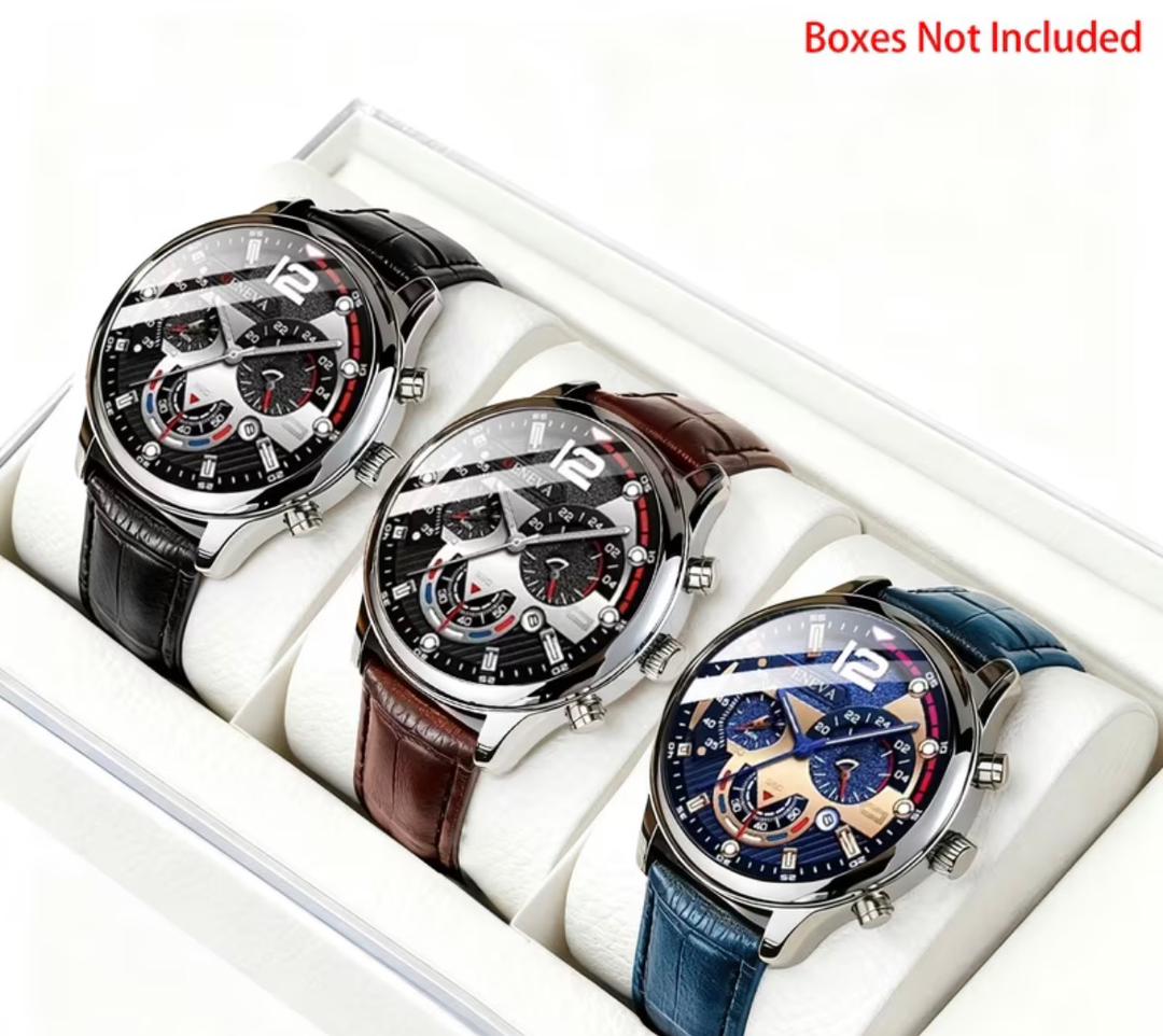 Buy Geneva Executive Chrono-Style Men's Watch Bundle (3-in-1 Combo) in Bonny Island