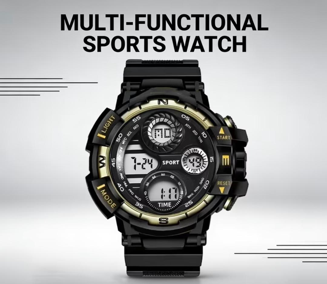 Buy Armageddon Tactical Multi-Functional Sports Watch – Black & Gold in Bonny Island
