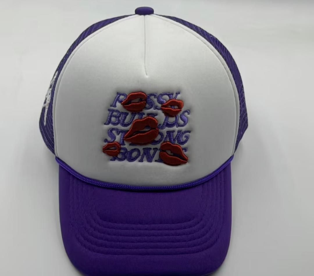 Buy Urban Statement Embroidered Purple Trucker Cap in Bonny Island