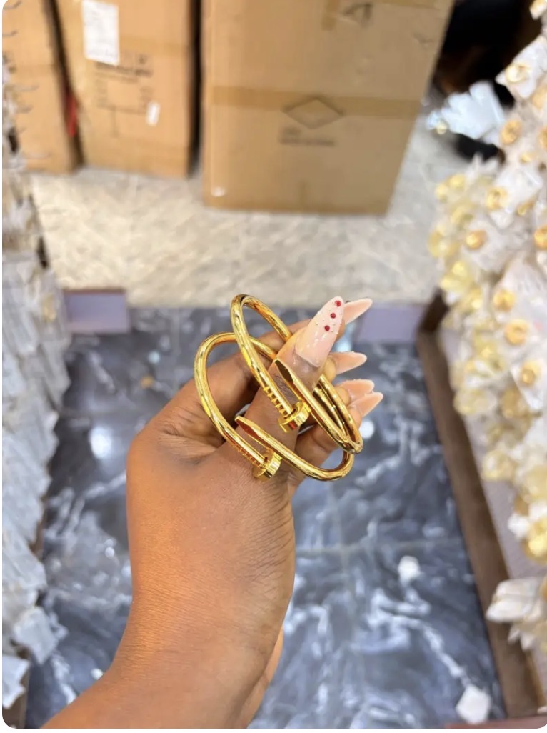 Buy Gold nail Bracelet in Bonny Island