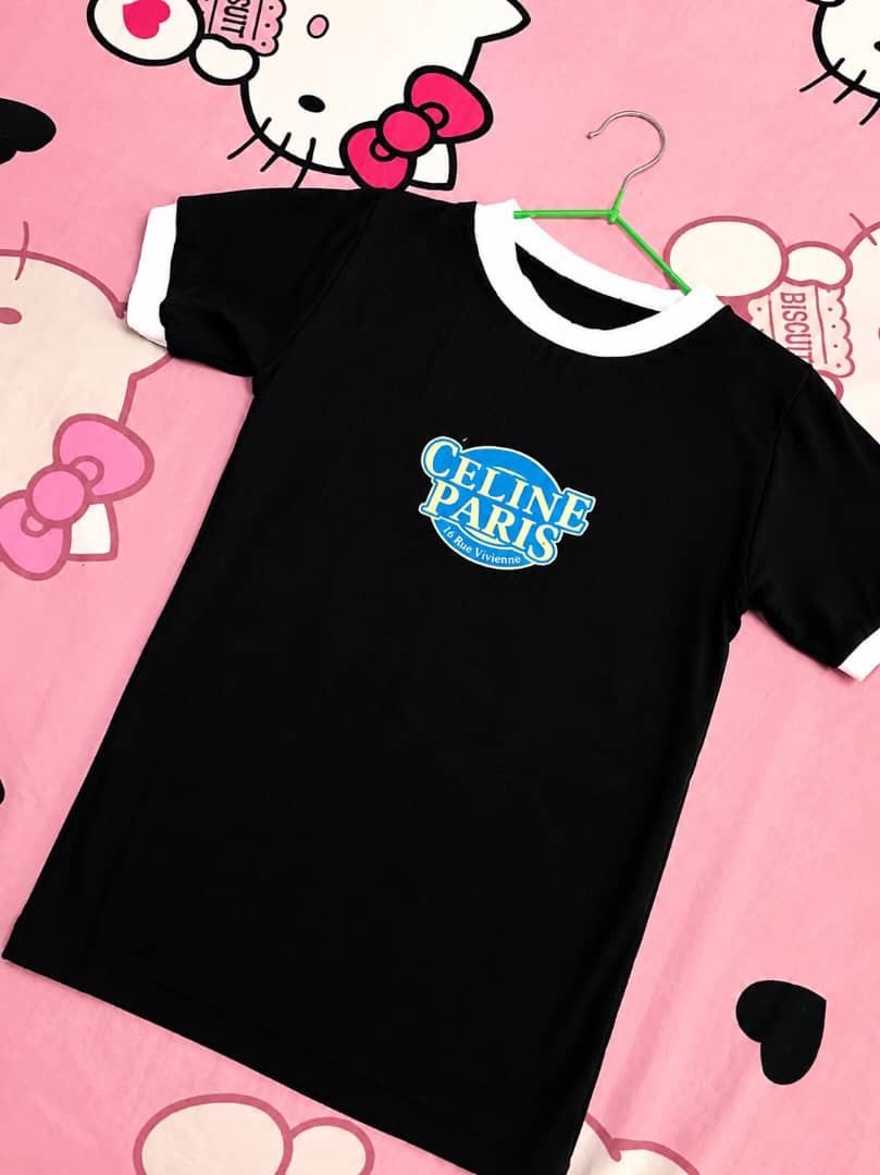 Buy Black Celine Paris basic top in Bonny Island