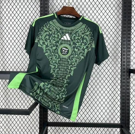 Buy Algeria 2025/26 Home Jersey – Adidas Green Floral Edition (Size XL) in Bonny Island
