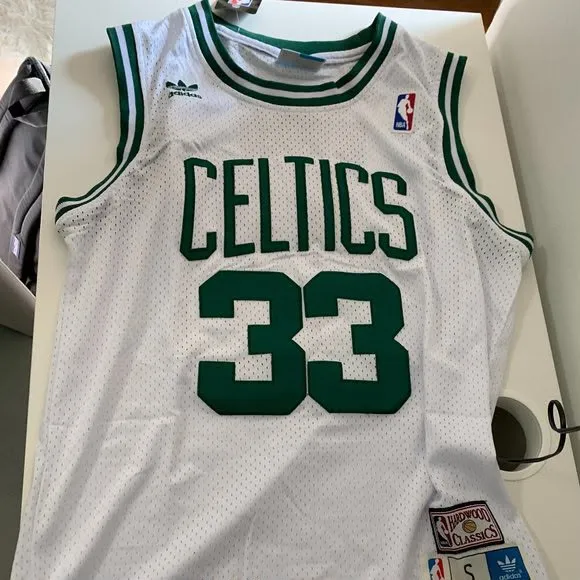 Buy Boston Celtics #33 White Throwback Jersey – Larry Bird Edition (Size 4XL) in Bonny Island