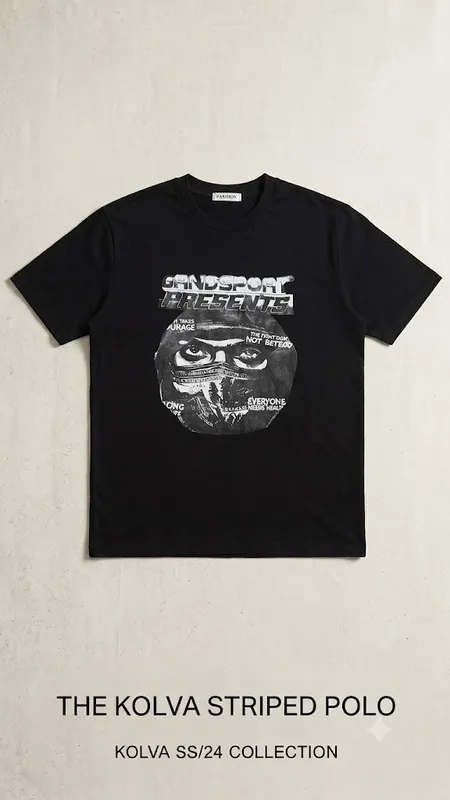 Buy Sandsport Presents Graphic Tee – Black (Size 2XL) in Bonny Island